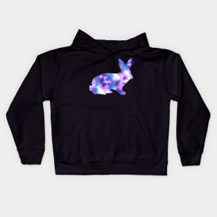 Pastel Outer Space Rabbit Kids Hoodie